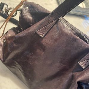 Marni Purse - brown leather with top zipper closure. Size: 11w x 9h